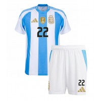 Maglie da calcio Argentina Lautaro Martinez #22 Prima Maglia Bambino Copa America 2024 Manica Corta (+ Pantaloni corti)